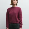 Jersey de punto con cuello en V