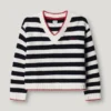 Jersey de punto con cuello en V Jersey de punto con cuello en V