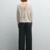 Jersey de punto con cuello en V