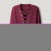 Jersey de punto con cuello en V