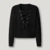 Jersey de punto con cuello en V