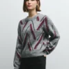 Jersey de punto con cuello redondo Jersey de punto con cuello redondo