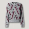 Jersey de punto con cuello redondo Jersey de punto con cuello redondo