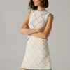 Minifalda con estampado de rombos