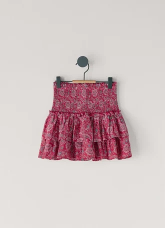 Minifalda con estampado floral