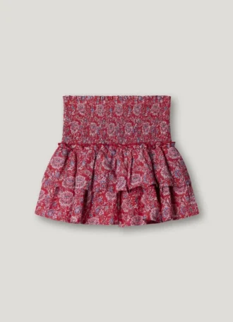 Minifalda con estampado floral