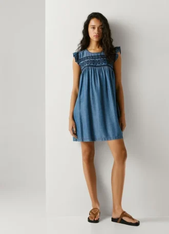 Minivestido con detalle bordado