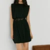 Minivestido con detalle de ganchillo Minivestido con detalle de ganchillo