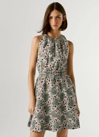 Minivestido con estampado floral