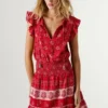 Minivestido con estampado floral