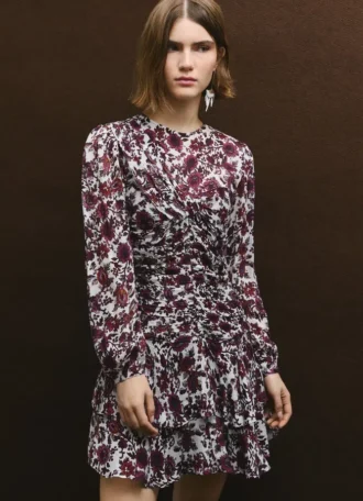Minivestido con estampado floral
