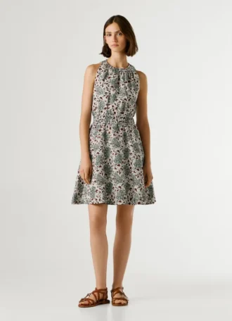 Minivestido con estampado floral
