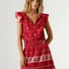 Minivestido con estampado floral
