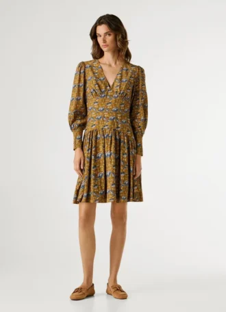 Minivestido con estampado floral
