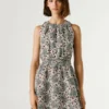Minivestido con estampado floral