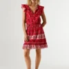 Minivestido con estampado floral