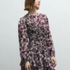 Minivestido con estampado floral
