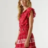 Minivestido con estampado floral