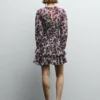 Minivestido con estampado floral