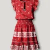 Minivestido con estampado floral