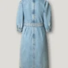 Minivestido vaquero con cuello en V Minivestido vaquero con cuello en V