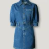 Minivestido vaquero de corte recto Minivestido vaquero de corte recto