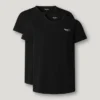 Pack de 2 camisetas de algodón elástico