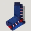 Pack de 3 pares de calcetines con ribetes Pack de 3 pares de calcetines con ribetes