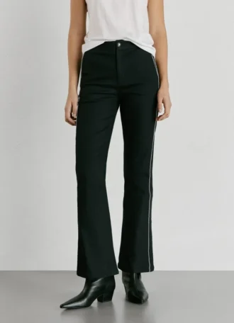 Pantalones acampanados de sarga