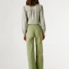 Pantalones anchos con botones delanteros Pantalones anchos con botones delanteros