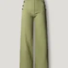 Pantalones anchos con botones delanteros Pantalones anchos con botones delanteros