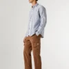 Pantalones cargo de sarga de corte regular Pantalones cargo de sarga de corte regular