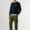 Pantalones cargo de sarga de corte regular Pantalones cargo de sarga de corte regular