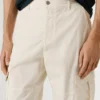 Pantalones cargo de sarga de corte regular Pantalones cargo de sarga de corte regular