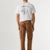 Pantalones cargo de sarga de corte regular Pantalones cargo de sarga de corte regular