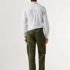 Pantalones cargo de sarga de corte regular Pantalones cargo de sarga de corte regular
