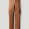 Pantalones cargo de sarga de corte regular Pantalones cargo de sarga de corte regular