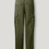 Pantalones cargo de sarga de corte regular Pantalones cargo de sarga de corte regular