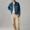 Pantalones chinos de popelín de corte holgado