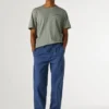 Pantalones chinos de popelín de corte holgado
