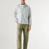Pantalones chinos de popelín de corte holgado Pantalones chinos de popelín de corte holgado
