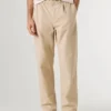 Pantalones chinos de popelín de corte holgado