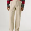 Pantalones chinos de popelín de corte holgado