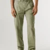 Pantalones chinos de popelín de corte holgado Pantalones chinos de popelín de corte holgado