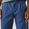 Pantalones chinos de popelín de corte holgado