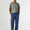 Pantalones chinos de popelín de corte holgado