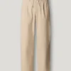 Pantalones chinos de popelín de corte holgado