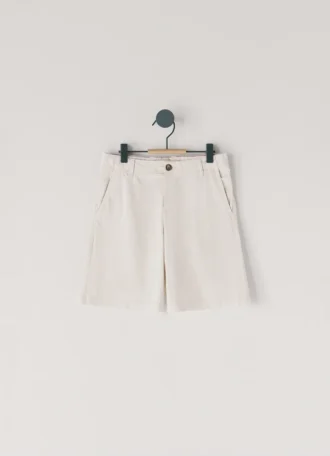 Pantalones cortos chinos de popelín