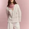 Pantalones cortos con detalles calados