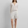 Pantalones cortos con detalles calados